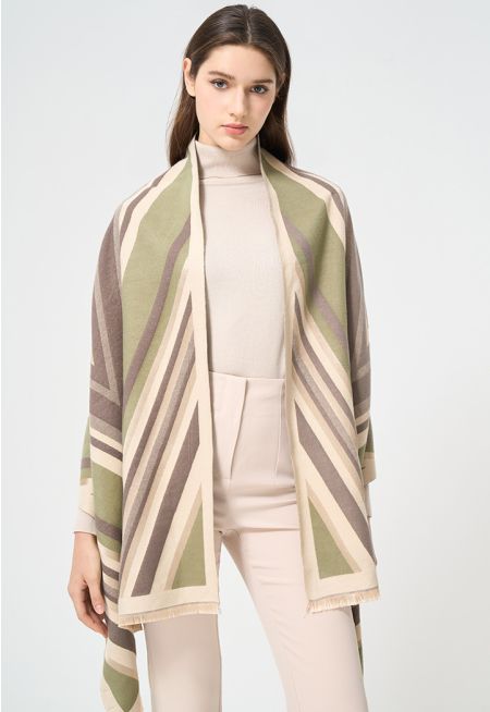 Geometric Patterned Pashmina Scarf