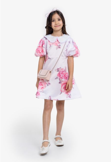 Floral Printed A Line Dress