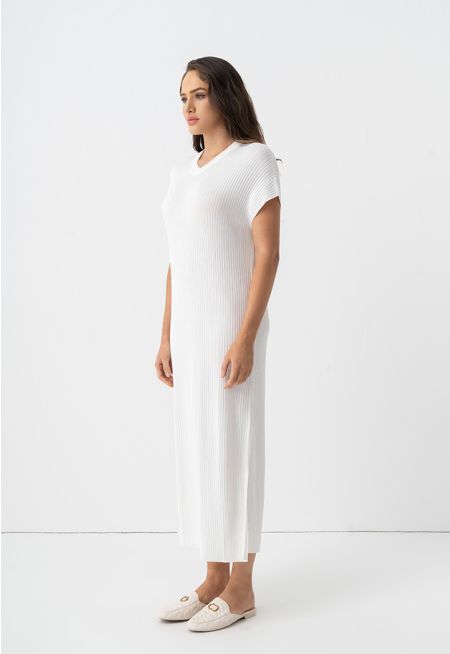 Sleeveless Knitted Maxi Dress