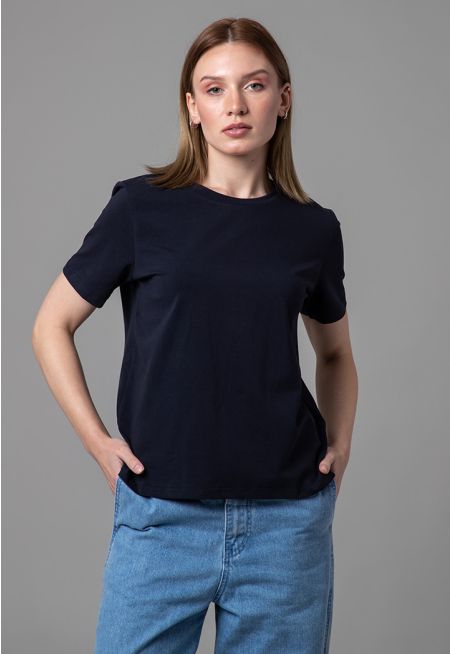 Regular Fit Solid Basic T-Shirt