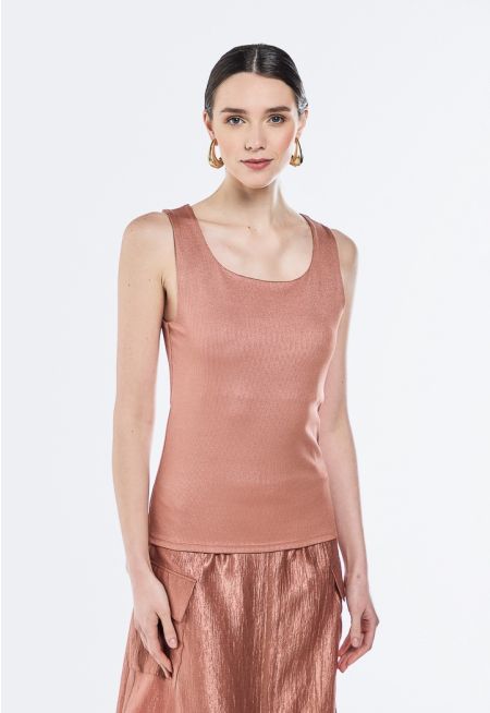 Lurex Ribbed Top