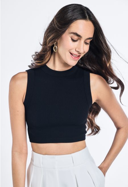 Basic Ribbed Cropped Top