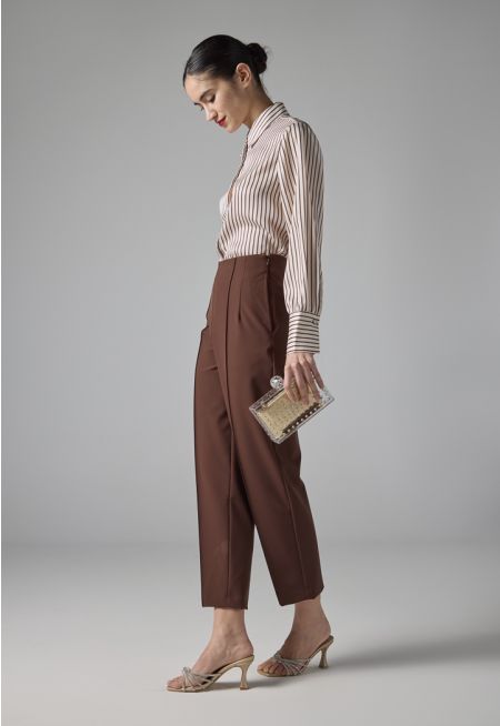 Straight Legs Basic Trousers