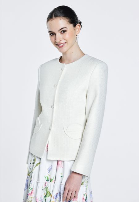 Tweed Solid Jacket