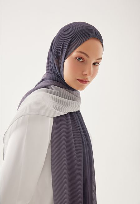 Electric Pleated Ombre Hijab