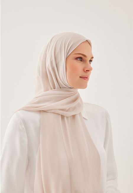 حجاب من القماش مزدوج