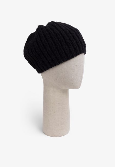 Solid Woven Beret Hat