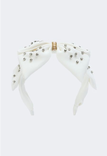 Crystal Embellished Knitted Headband