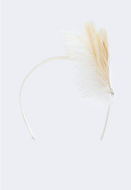 Two Toned Faux Feather Headband