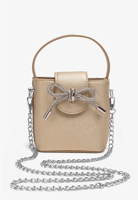 Crystal Ribbon Crossbody Bag