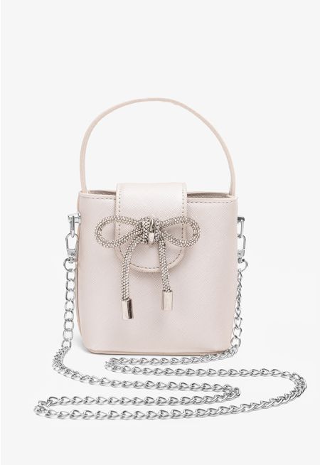 Crystal Ribbon Crossbody Bag