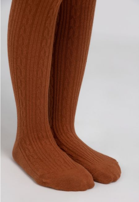 Solid Textured Tights
