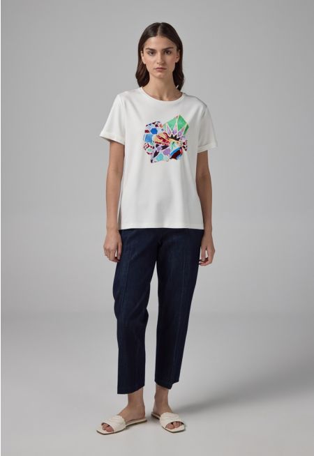 Straight Legs Basic Denim Trousers