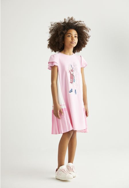 Naruto Pleated Sides Dress