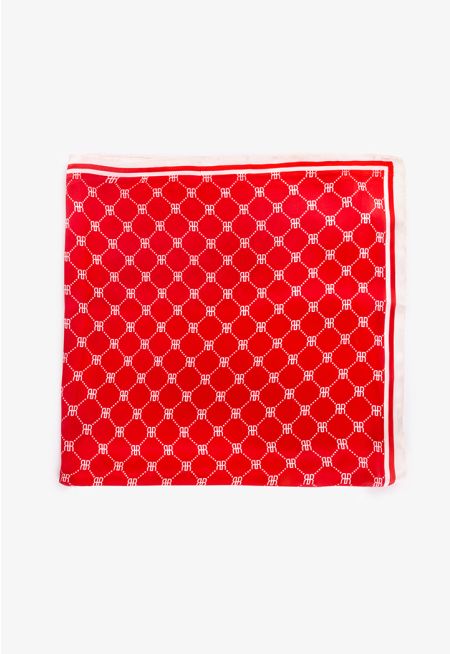 Riva Monogram Two-Tone Scarf