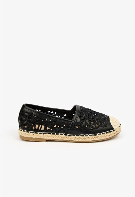 Floral Details Espadrille Sandals