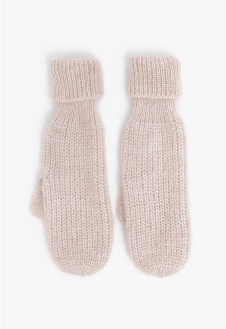 Solid Knitted Mittens