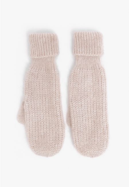 Solid Knitted Mittens
