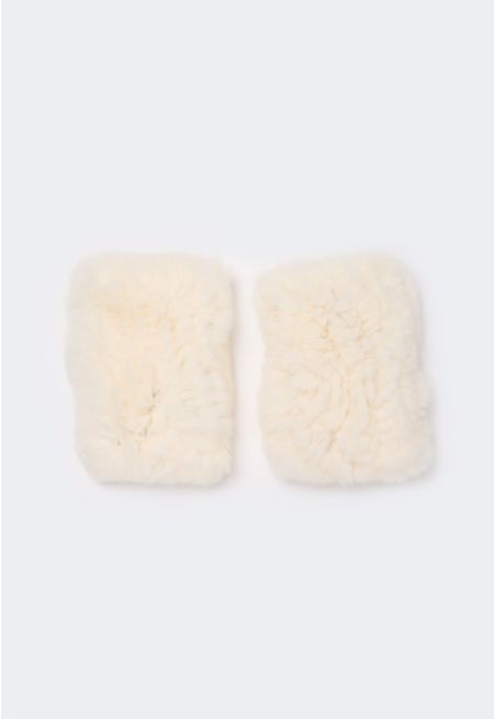 Faux Rabbit Hair Gloves