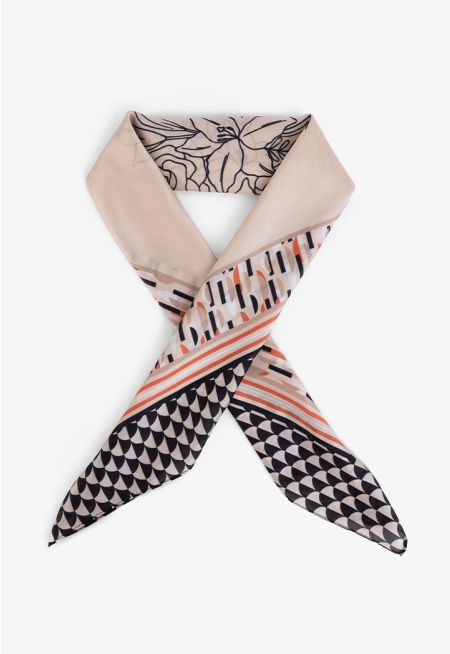 Roses Embellished Printed Scarf
