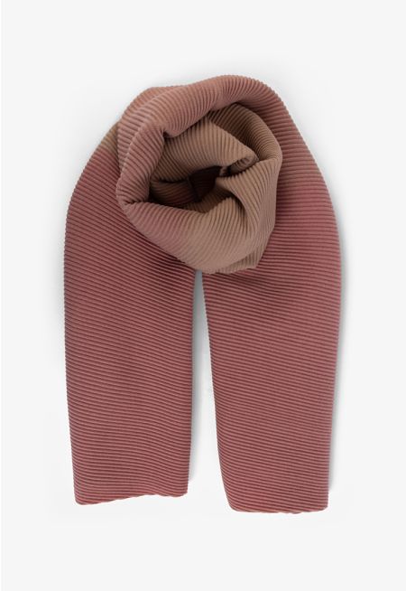 Gradient Textured Winter Scarf