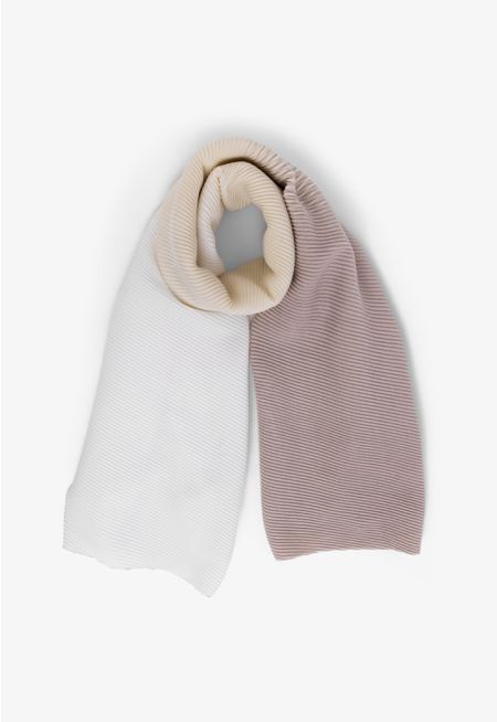 Gradient Textured Winter Scarf