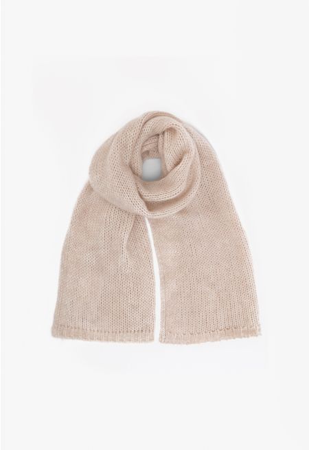 Solid Woven Winter Scarf