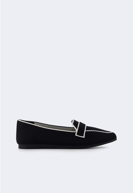 Contrast Flyknit Ballerina Flats