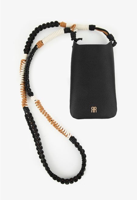 Intricate Strap Phone Bag