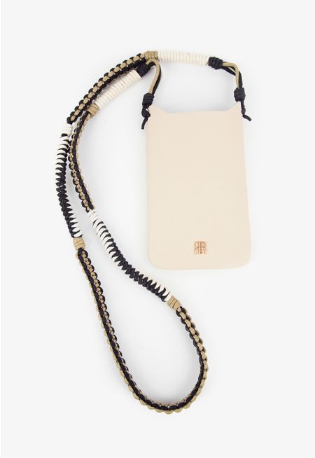 Intricate Strap Phone Bag