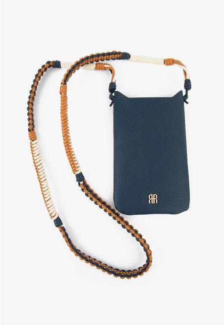 Intricate Strap Phone Bag