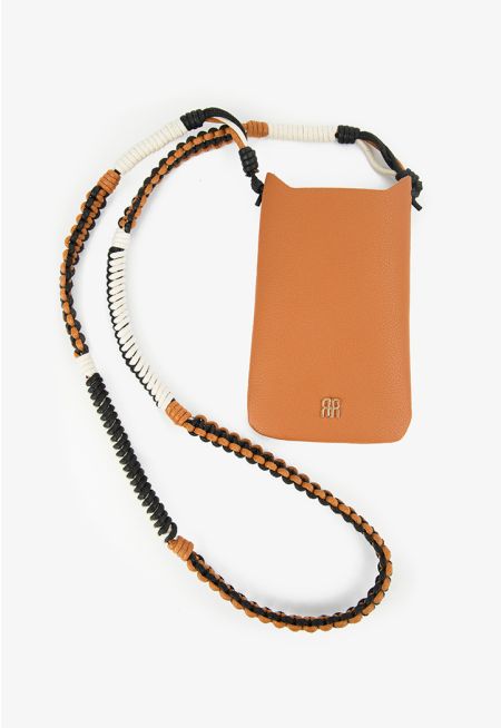 Intricate Strap Phone Bag