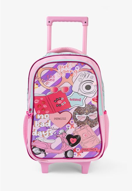 Sparkling Rolling Backpack