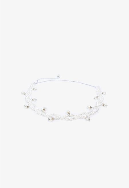 Iconic Embellished Chained Belt