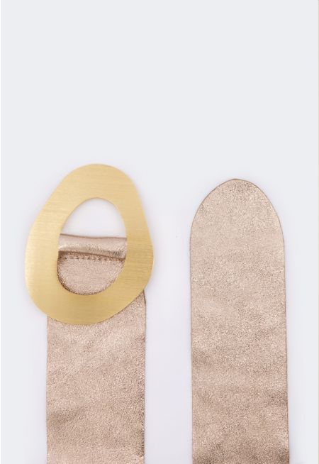 Genuine Leather Sparkly Belt