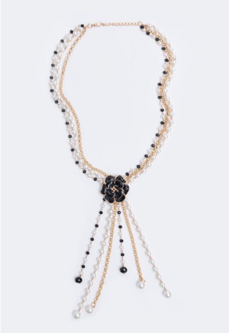 Opera Faux Pearls Necklace