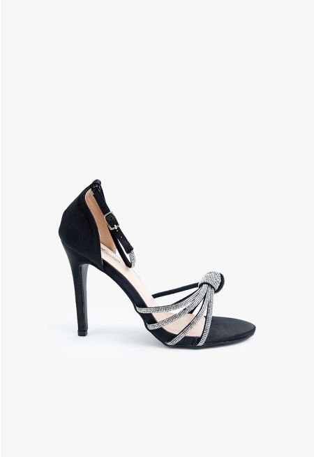 Iconic Crystal Embellished Knotted Heels