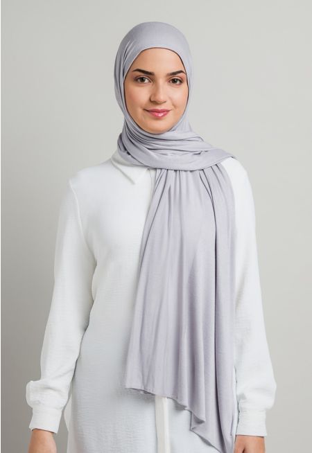Half Solid Half Lurex Hijab