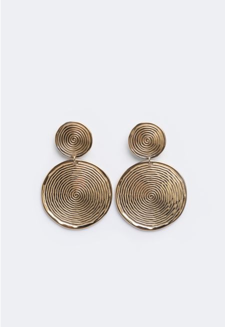 Hammered Circle Earrings