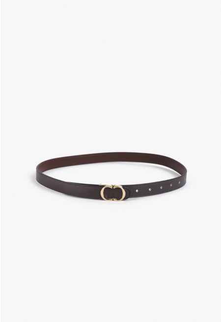 Monogram Buckle Belt