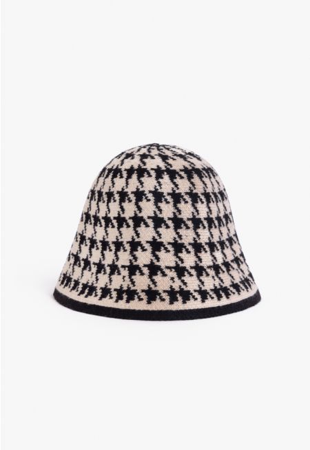 Houndstooth Bucket Hat