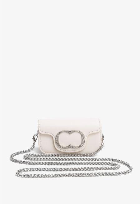 Crystal Monogram Mini Crossbody Bag