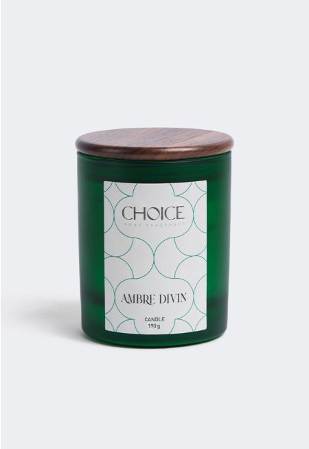 Ambre Divin Candle 190 Gr Choice Home Fragrance