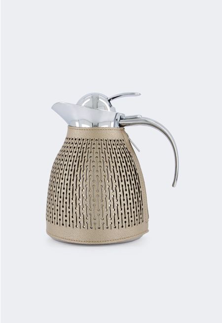 Vacuum Flask With Leather Design 0.6L