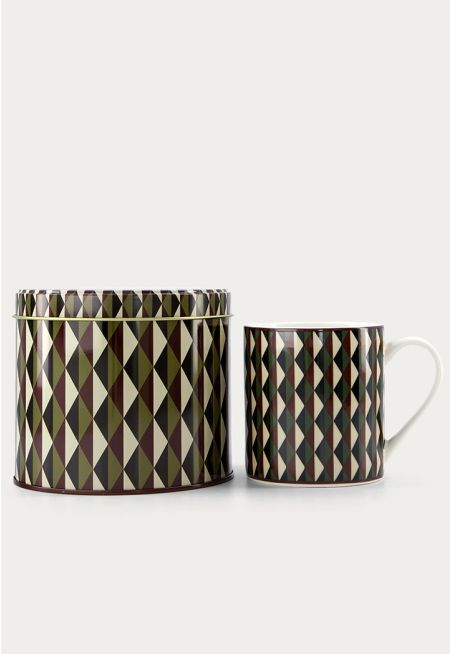 Bone China Tin Box With Mug