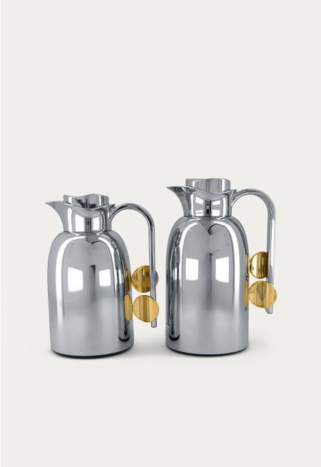 Metal Flask Set Of 2 Pieces