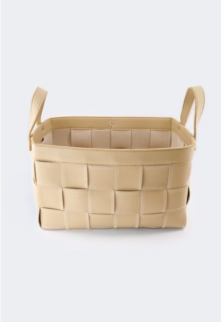 Nappa Leather Brownie Basket