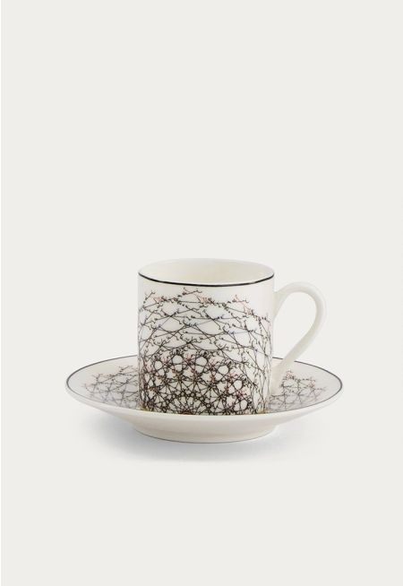 Turkish Coffee Cup & Saucer Set Of 6 Pcs