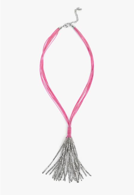 Multi Strand Two-Toned Necklace