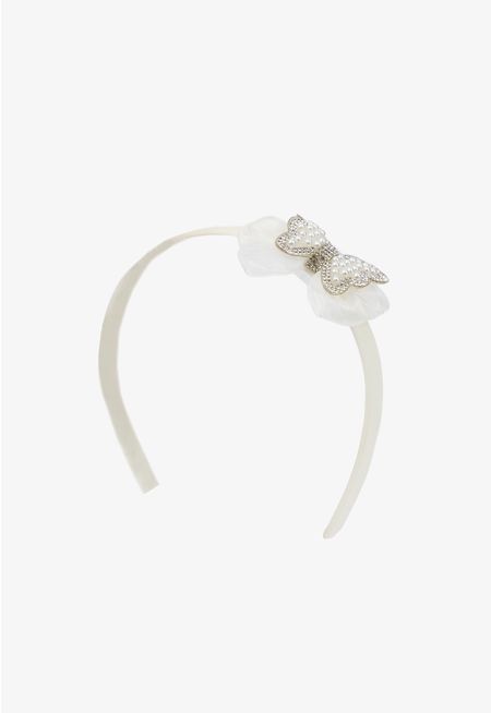 Crystal Embellished Butterfly Mesh Headband